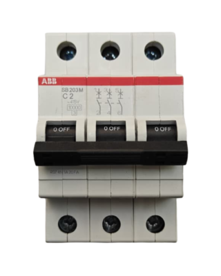 ABB SB203M-C10 3POLE,10A, 10kA, C-Curve, Miniature Circuit Breaker, 1SYS273012R0104